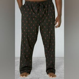 Polo Men 3XT Atleasure Black Red Pony Print Relax Drawstring Pockets New